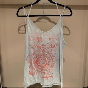 Black Moon Graphic Tank with Studs - Size Large